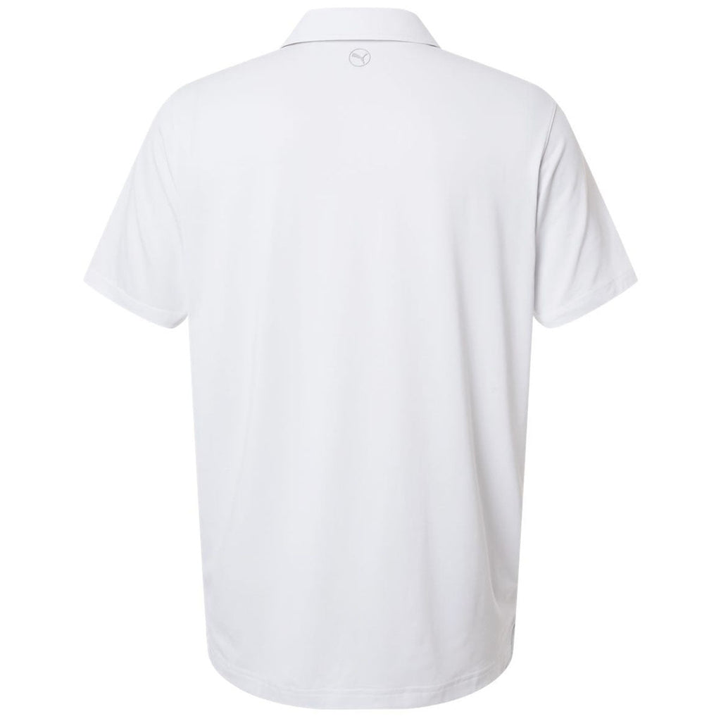 Puma Golf Men's White Glow Icon Polo 2.0