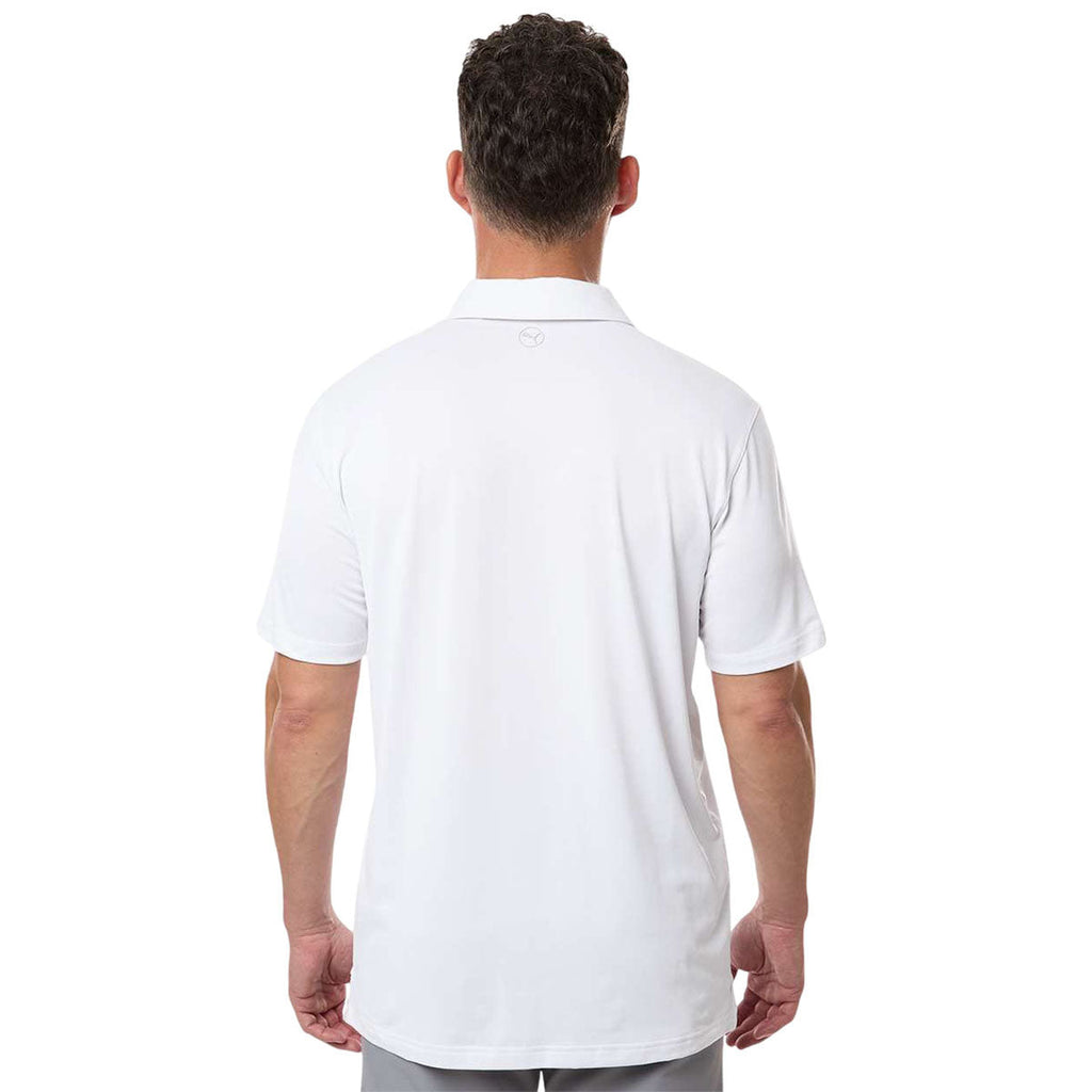 Puma Golf Men's White Glow Icon Polo 2.0