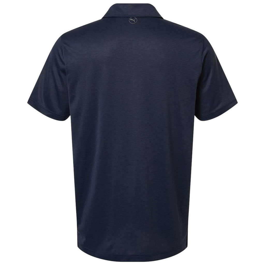 Puma Golf Men's Deep Navy Heather Icon Heather Polo 2.0