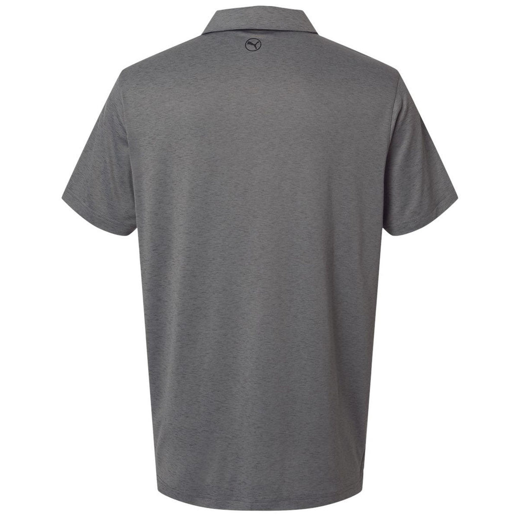 Puma Golf Men's Slate Sky Heather Icon Heather Polo 2.0