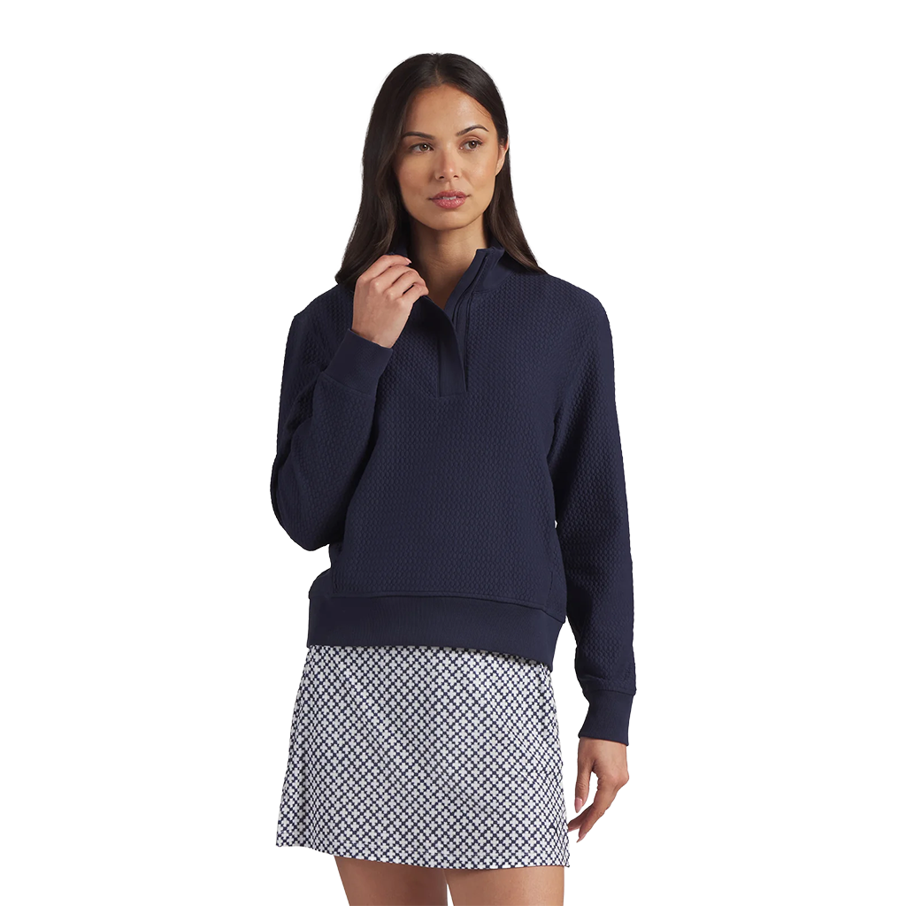 Puma Women's Deep Navy Boulder Quarter Zip