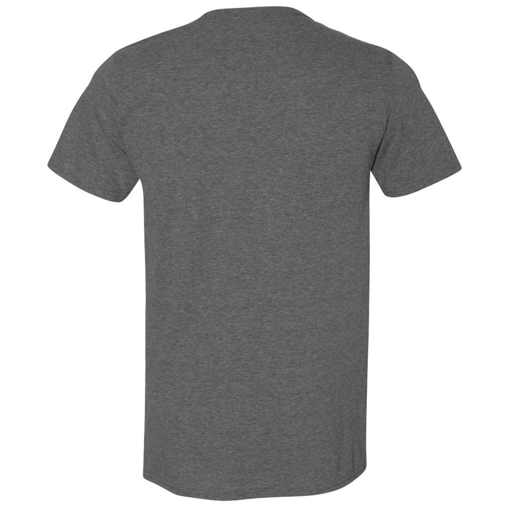 Gildan Unisex Heather Dark Grey Softstyle T-Shirt