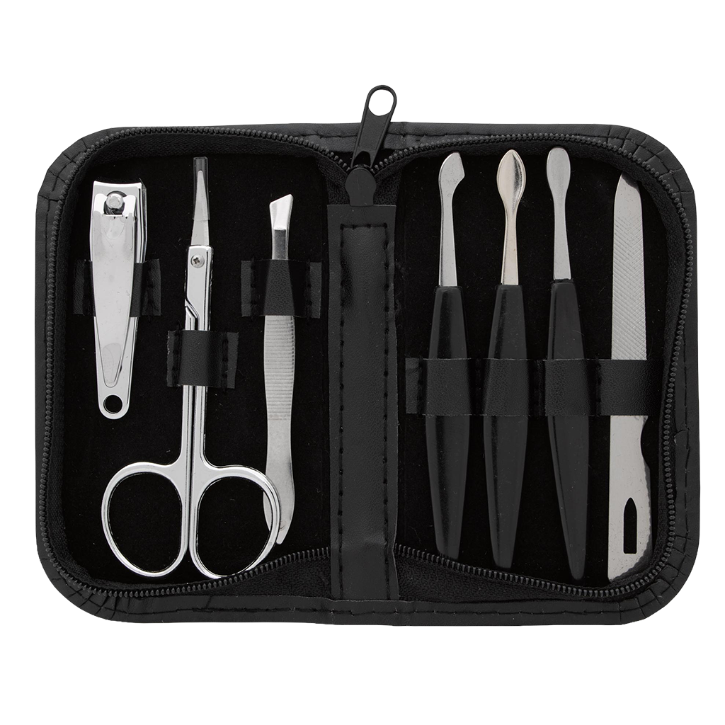 Koozie Black 7 Pcs Manicure Set