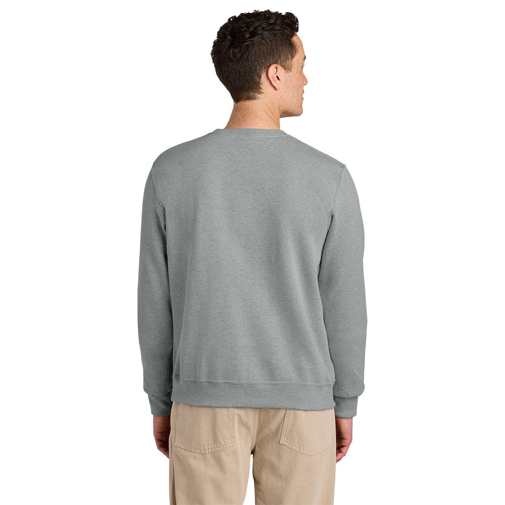 Jerzees Men Frost Grey Heather Eco Premium Blend Crewneck Sweatshirt