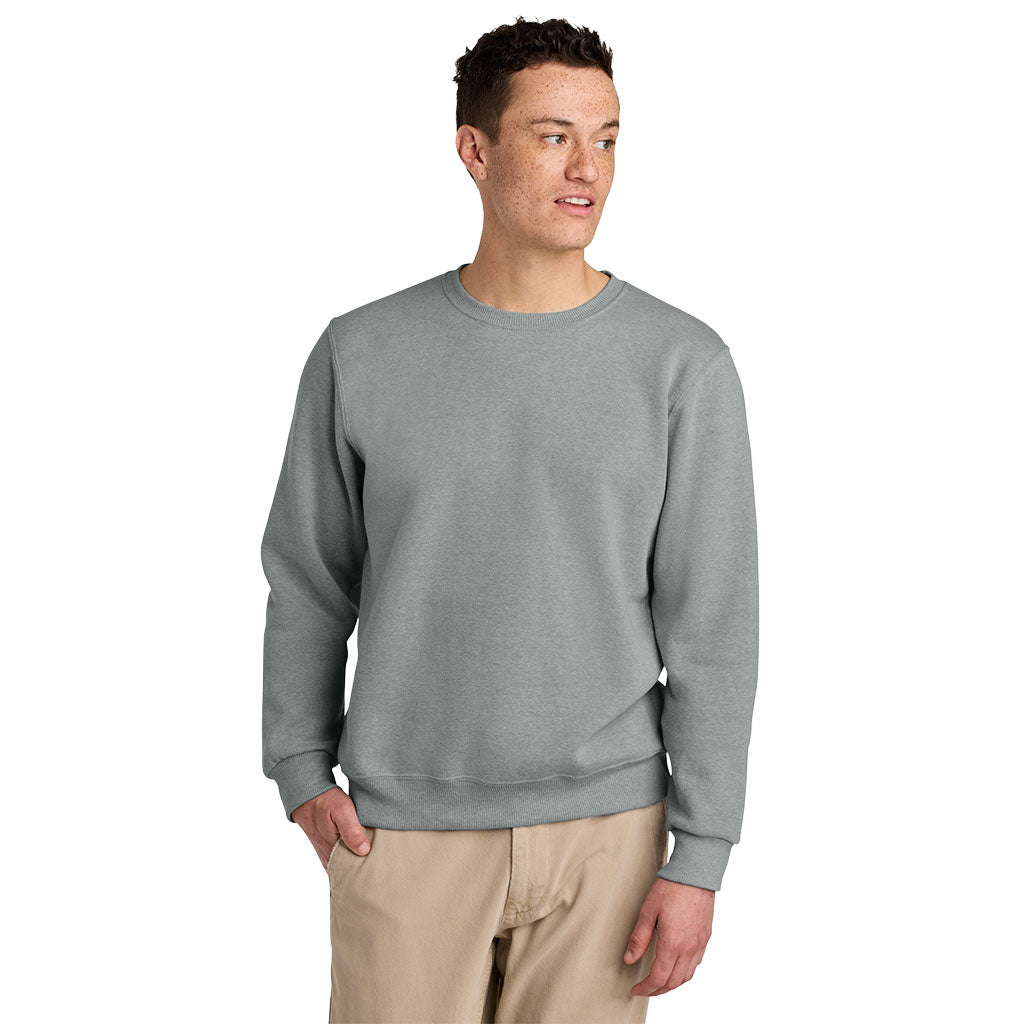 Jerzees Men Frost Grey Heather Eco Premium Blend Crewneck Sweatshirt