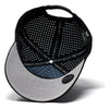 Melin Black Odyssey Stacked Hydro Performance Snapback Hat