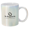 HIT White 12 oz. Iridescent Ceramic Mug