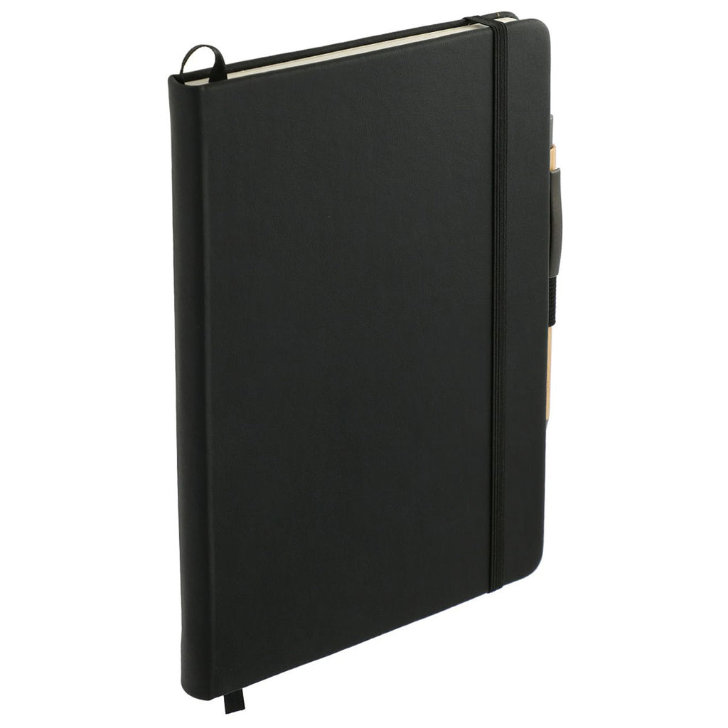 JournalBooks Black Cactus Leather Bound Notebook Set