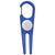 Hit Blue Aluminum Divot Tool With Ball Marker