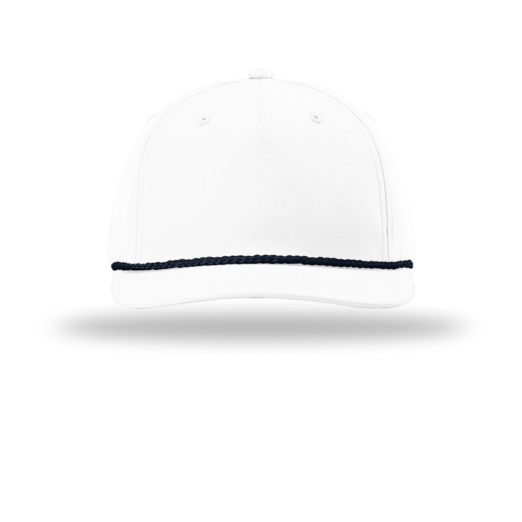 Richardson White/Navy 5-Panel Classic Rope Cap