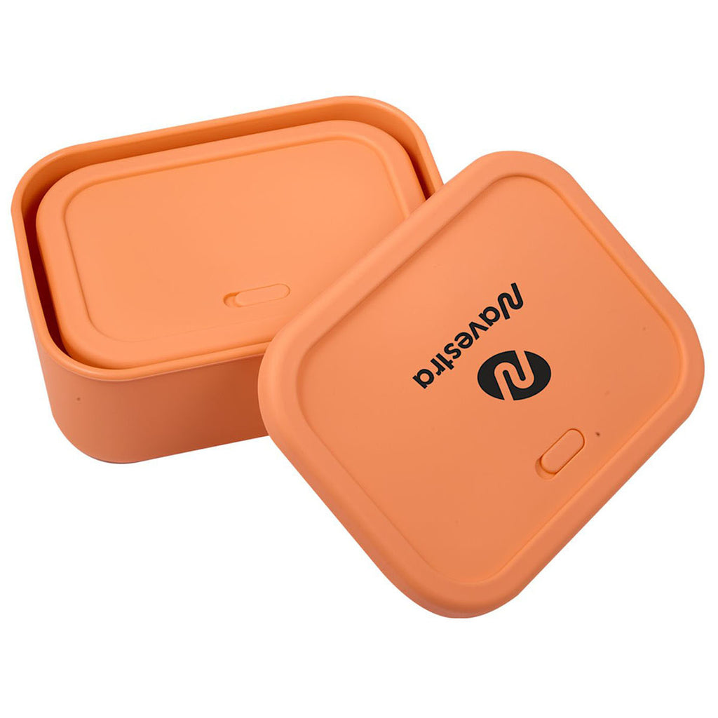 Leed's Melon Silicone Food Storage Box with Air Valve Set - 24 oz and 44 oz