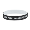 Hit Black/White Colored Letter Silicone Bracelet