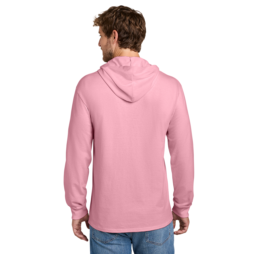 Port & Co Candy Pink Core Cotton Pullover Hooded Tee