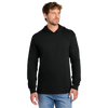 Port & Co Jet Black Core Cotton Pullover Hooded Tee