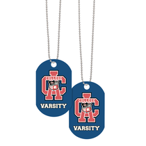 Hit White Acrylic Dog Tag with Chain