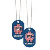 Hit White Acrylic Dog Tag with Chain