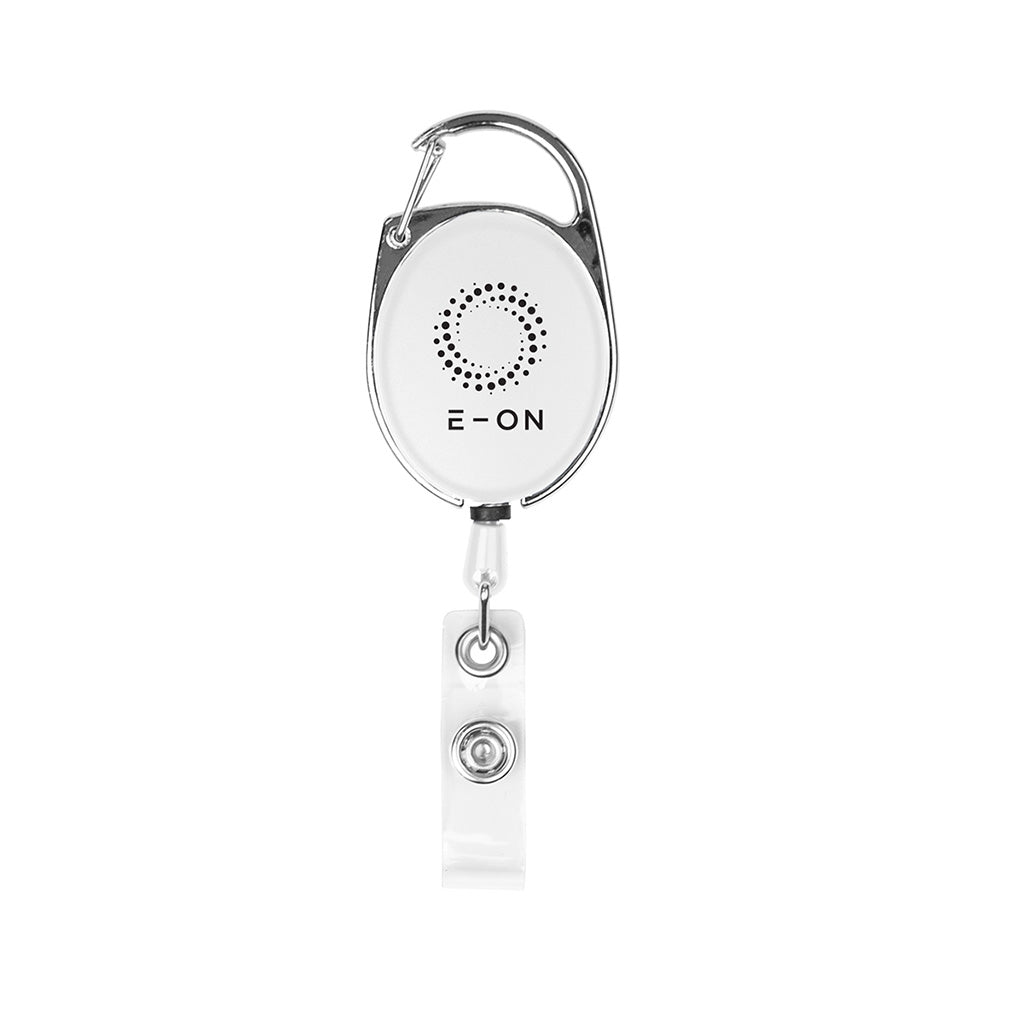 HIT White Retractable Badge Holder