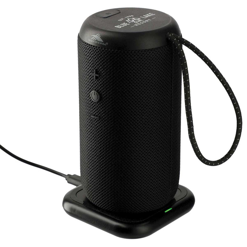 48-Hour High Sierra Black Kodiak IPX7 Outdoor Bluetooth Speaker