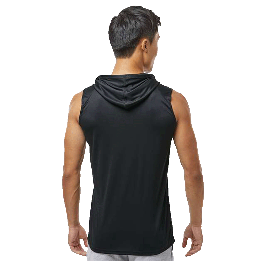 Badger Black Men's B-Core Hooded Sleeveless T-Shirt