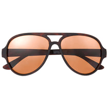 Hit Tortoise Rubberized Recycled Frame Aviator Sunglasses
