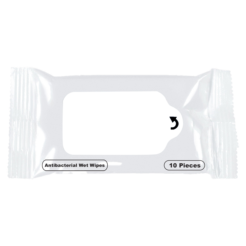 Hit White Antibacterial Wet Wipe Packet