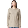 American Apparel Unisex Bone Super Heavyweight Long Sleeve Pocket Tee