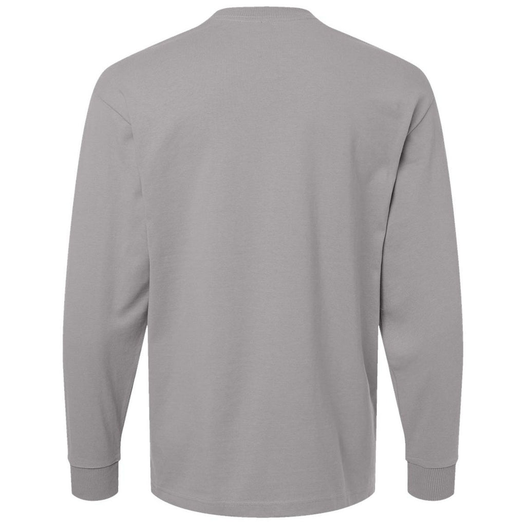 American Apparel Unisex Gravel Super Heavyweight Long Sleeve Pocket Tee