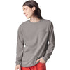 American Apparel Unisex Gravel Super Heavyweight Long Sleeve Pocket Tee