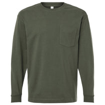 American Apparel Unisex Lieutenant Super Heavyweight Long Sleeve Pocket Tee