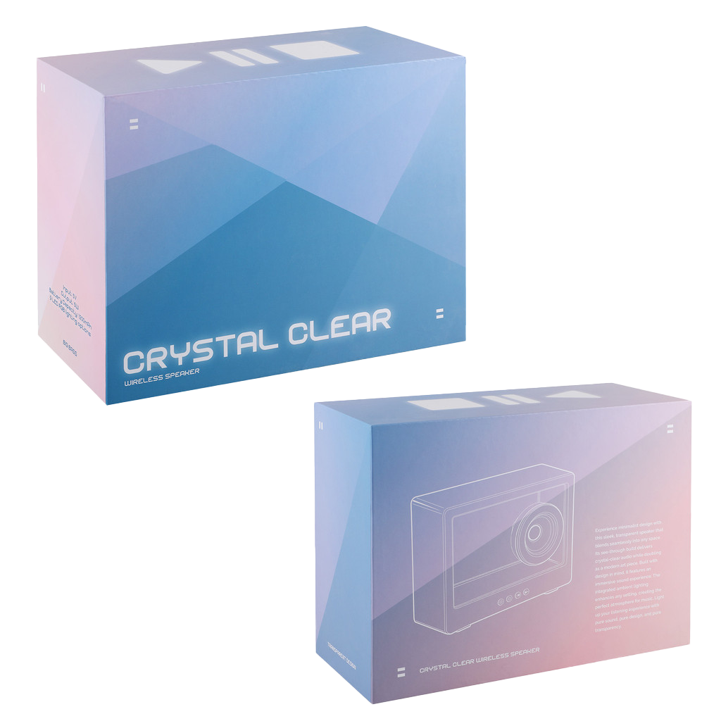 Origaudio Black Crystal Clear Wireless Speaker