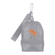 Leed's Gray Mini Daybreak Backpack Charm