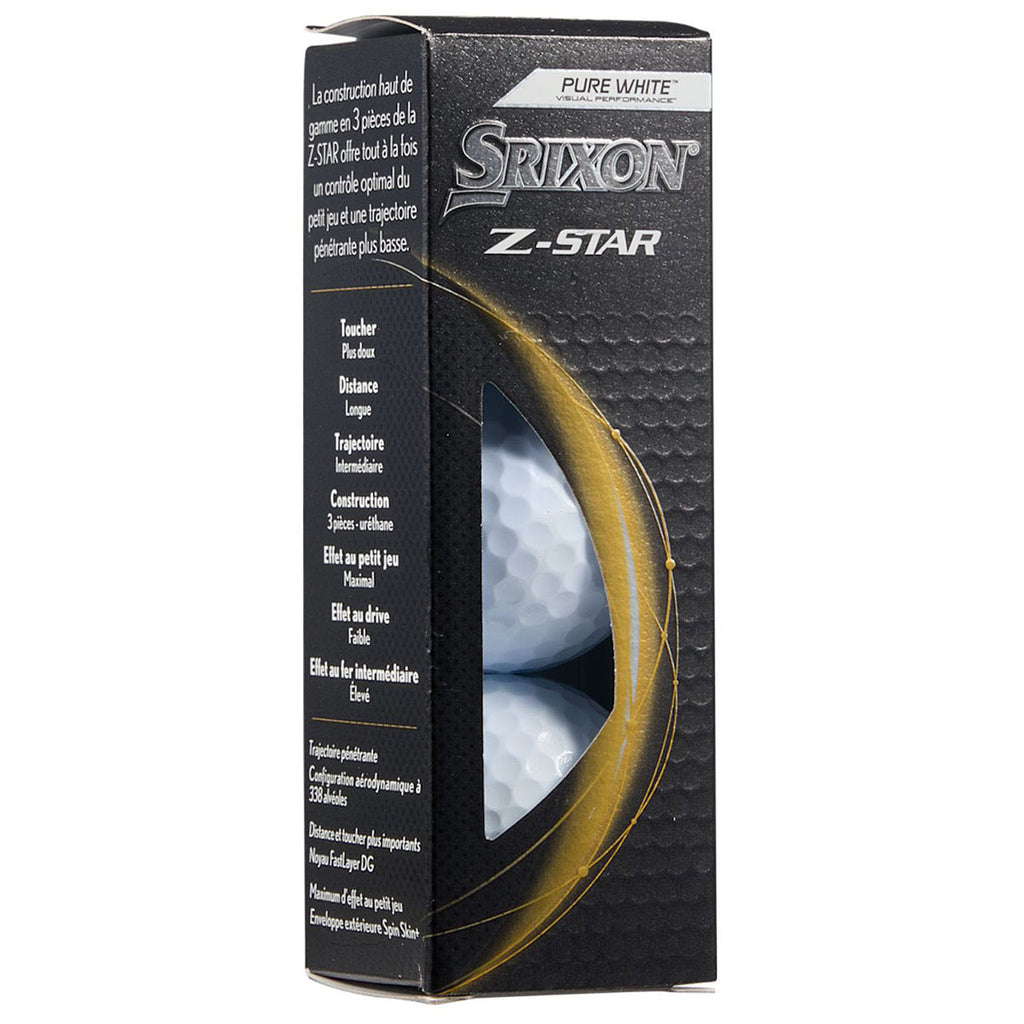 Srixon White Z-Star Golf Balls - 3 Pack