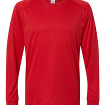 Paragon Red Unisex Long Islander Performance Long Sleeve T-Shirt