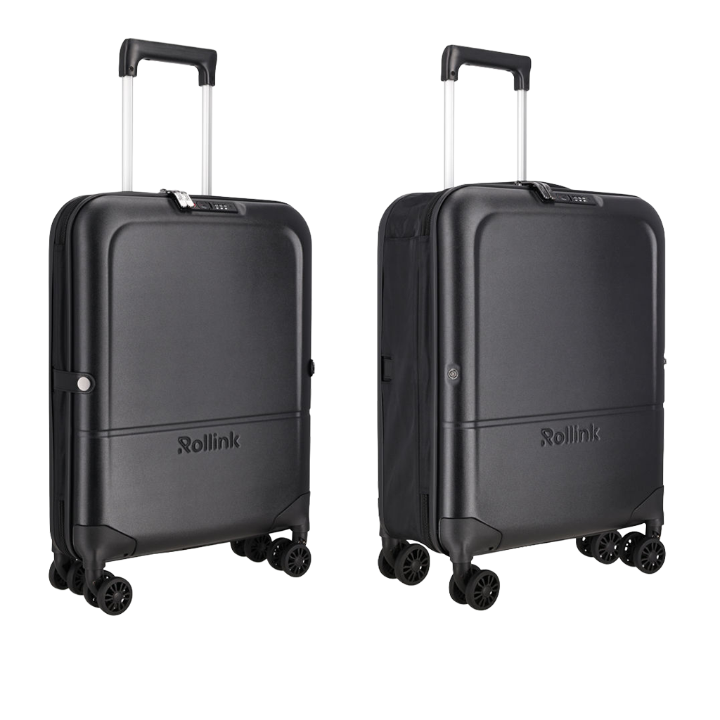 Rollink Black Flex Light 21" Carry On Luggage