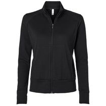 Adidas Women's Black Ultimate365 Textured Full-Zip Jacket