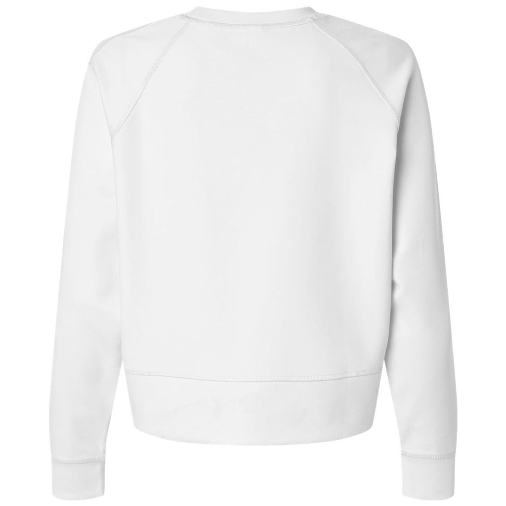 Adidas Women's White Beyond Side-Snap Crewneck Sweatshirt