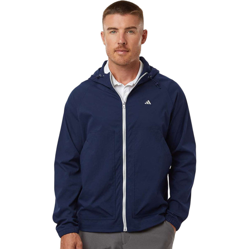 Adidas Men's Collegiate Navy Go-To Utility DWR Full-Zip Jacket