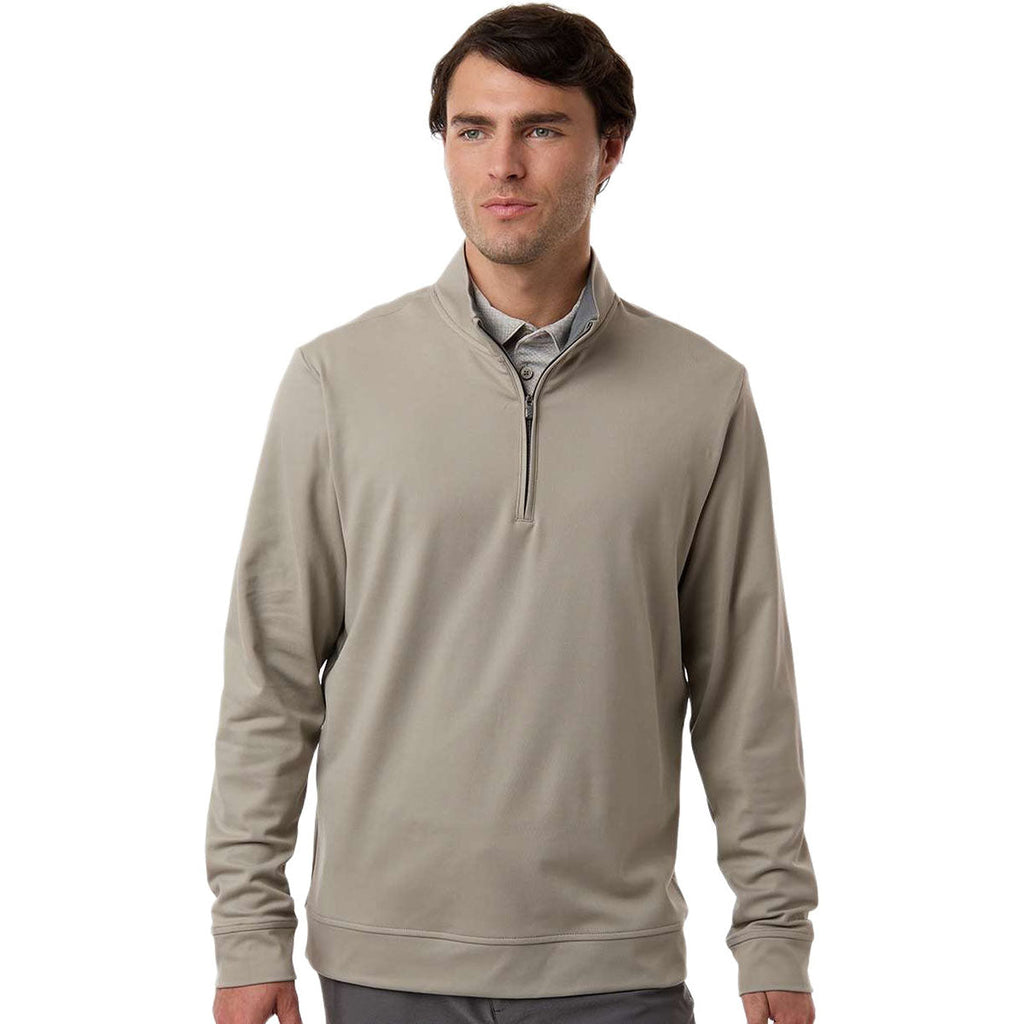Adidas Men's Putty Beige Ultimate365 Classic Quarter-Zip Pullover