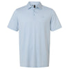 Adidas Men's White/Crystal Sky Performance Textured Polo