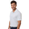 Adidas Men's White/Wonder Sage Ultimate365 Pencil Stripe Climacool Polo