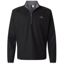 Adidas Men's Black Ultimate365 Wind Quarter-Zip Pullover
