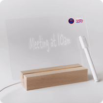 Handstands Wood-Clear Scribbler Glow Memo Board