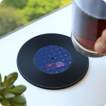 Beacon Black Vintage Record Coaster