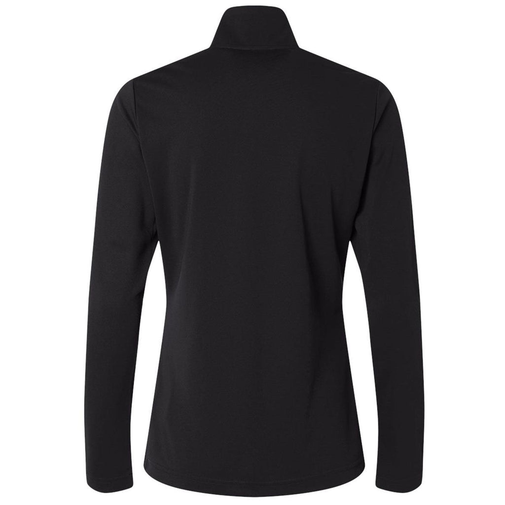 Adidas Women's Black Lightweight Quarter-Zip Pullover