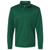 Adidas Men's Collegiate Green Lightweight Quarter-Zip Pullover