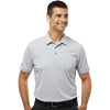 Adidas Men's Grey Two Melange Heathered Polo