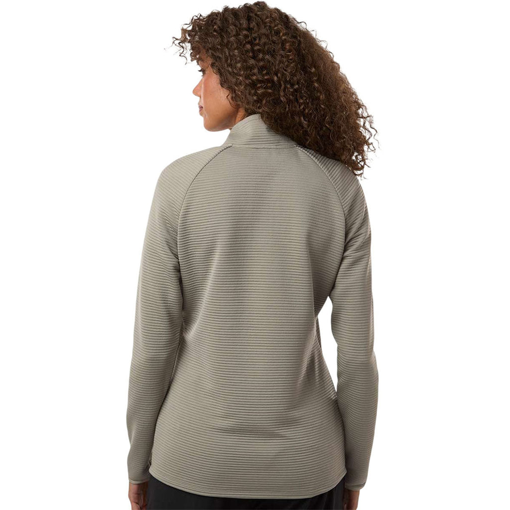 Adidas Women's Silver Pebble Spacer Quarter-Zip Pullover