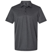 Adidas Men's Black Melange Space Dyed Polo