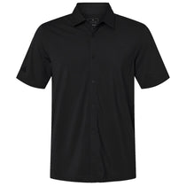 Adidas Men's Black Button-Down Short Sleeve Shirt