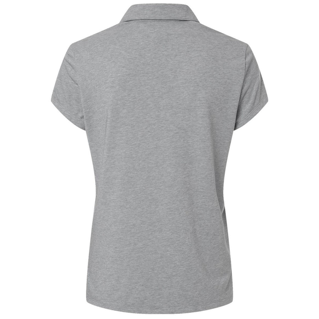 Adidas Women's Grey Three Melange Blend Polo